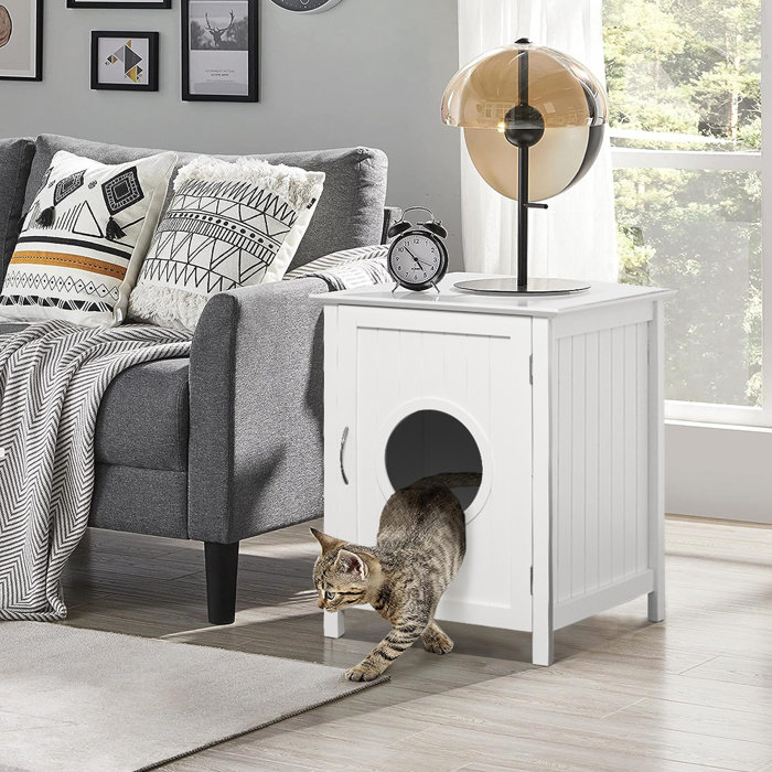 Tucker Murphy Pet™ Single Door Cat Litter Box Enclosure Wayfair